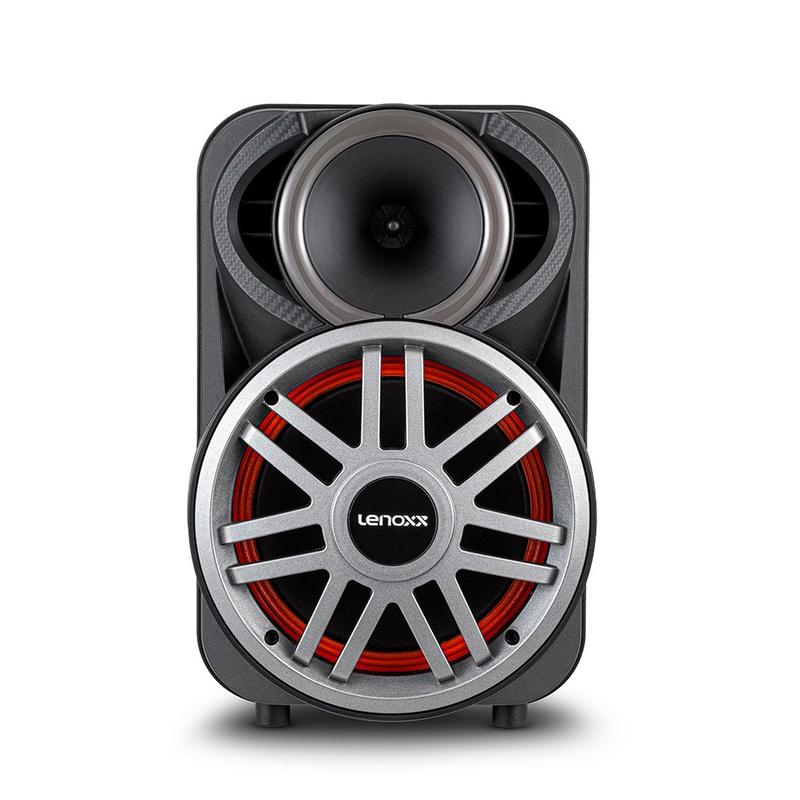 Caixa de Som Amplificada Lenoxx LCA8 300W Bluetooth Bivolt Som